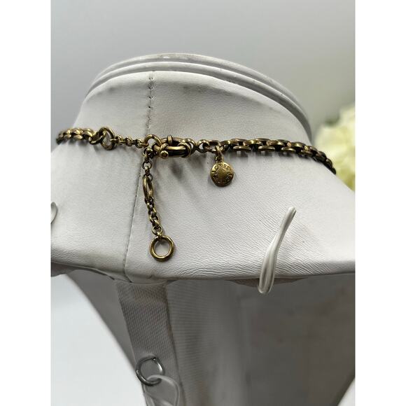 J.Crew Chunky Gold-tone Rhinestone Jeweled Statement Necklace Multicolor - Picture 6 of 9